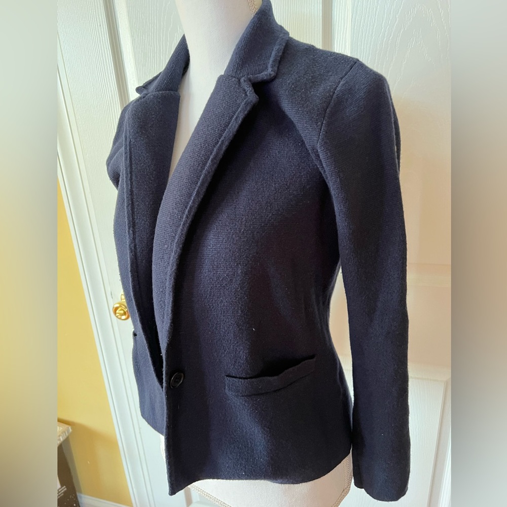J Crew 365 Blue Button Blazer Jacket